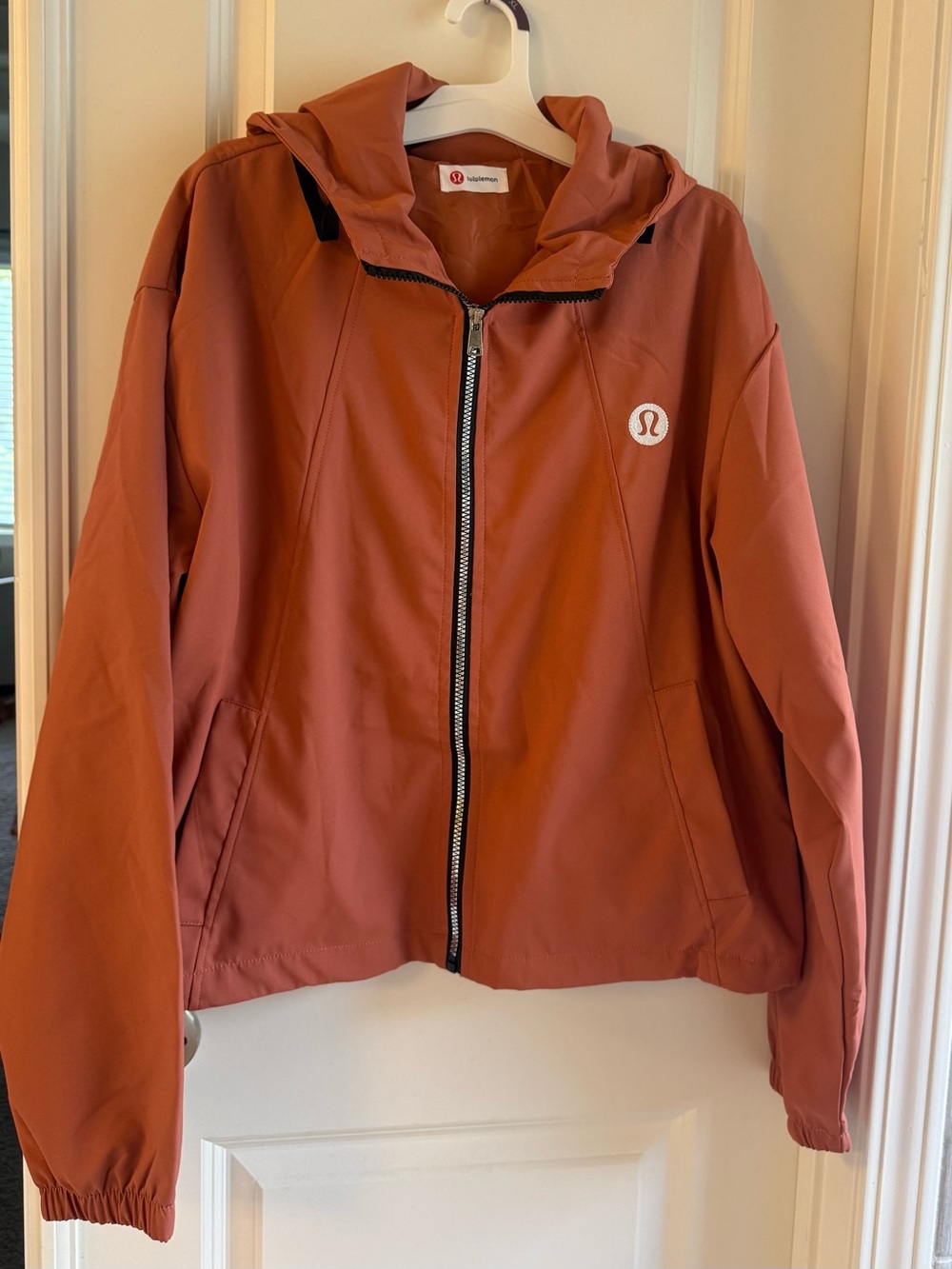 lululemon athletica burnt orange 🍊/Rust Hooded Windbreaker Jacket